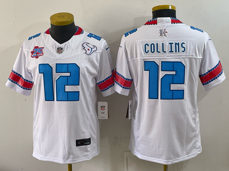 Women Houston Texans #12 Collins white 2026 Nike NFL Jersey 0915002